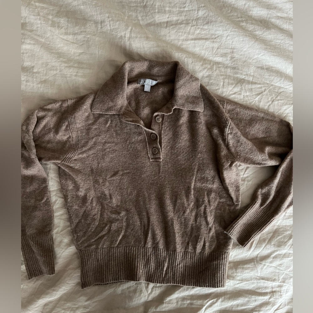 J. Crew Women’s Merino Polo Sweater